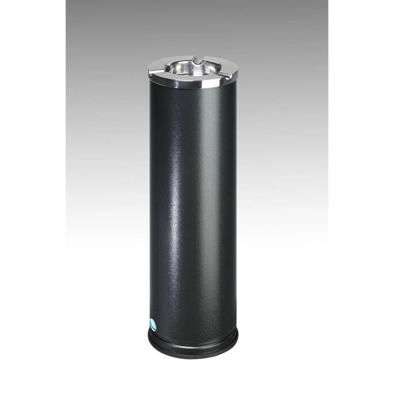 PROREGAL Robuster Ascher Mit Poliertem Aschereinsatz 0,2 Liter HxBxT 66 x 20 x 20 cm Verzinkter Stahl Grau von PROREGAL