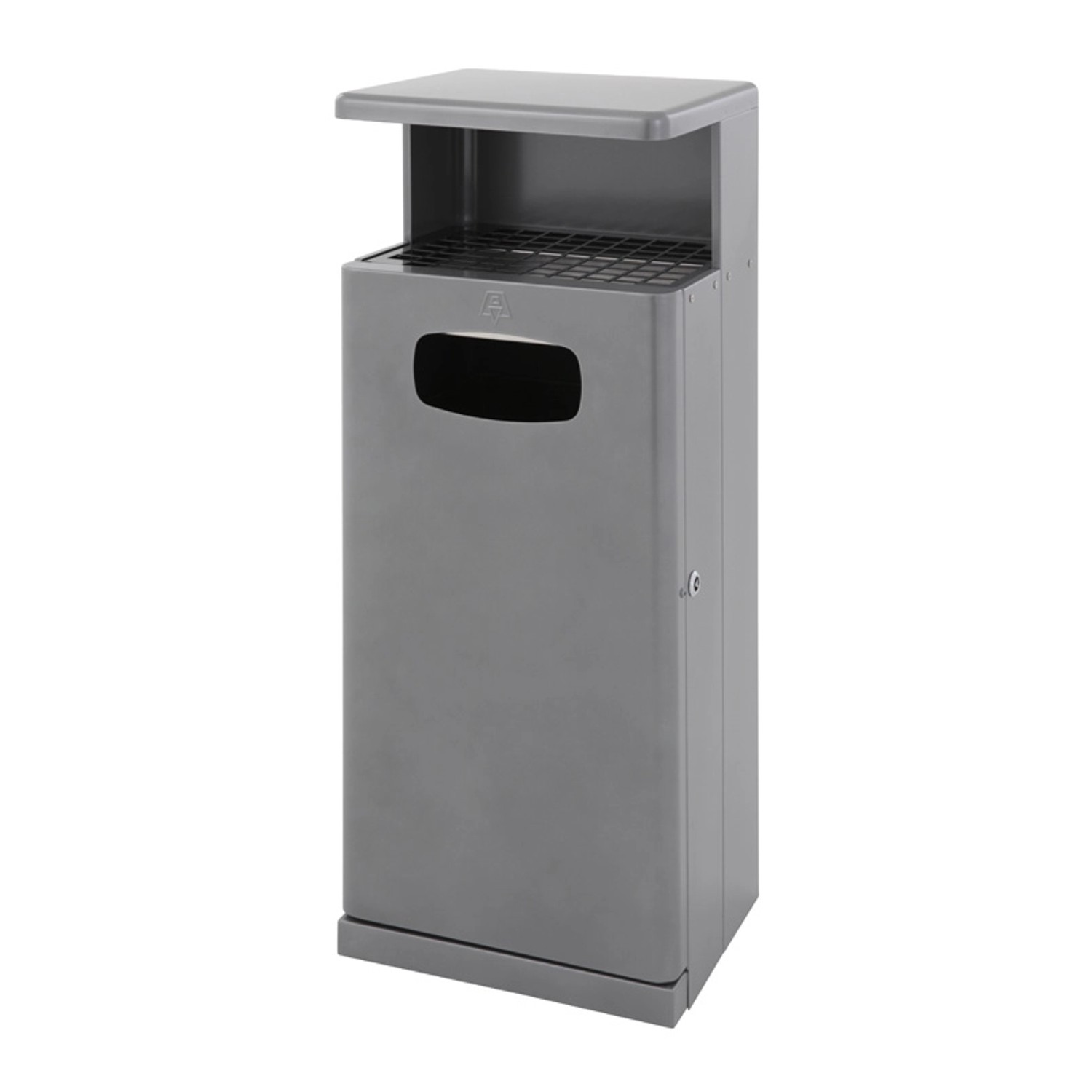 PROREGAL Robuster Kombiascher Mit Dach Für den Außenbereich 55 Liter HxBxT 103 x 40 x 34,5 cm Aluminium Anthrazit PROREGAL Robuster Kombiascher Mit Dach Für den Außenbereich 55 Liter HxBxT 103 x 40 x 34,5 cm Aluminium Anthrazit von PROREGAL