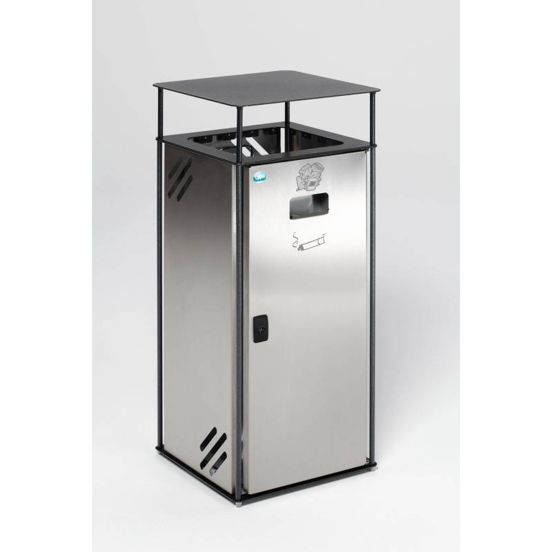 PROREGAL Robuster Kombiascher Mit Dach Und Einwurfrahmen 51 Liter HxBxT 90 x 40 x 40 cm Verzinkter Stahl Grau PROREGAL Robuster Kombiascher Mit Dach Und Einwurfrahmen 51 Liter HxBxT 90 x 40 x 40 cm Verzinkter Stahl Grau von PROREGAL