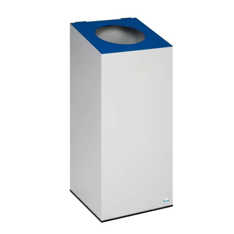 PROREGAL Robuster Modularer Wertstoffsammler Mit Runder Einwurföffnung 100 Liter HxBxT 89 x 38 x 38 cm Verzinkter Stahl Lichtgrau Blau PROREGAL Robuster Modularer Wertstoffsammler Mit Runder Einwurföffnung 100 Liter HxBxT 89 x 38 x 38 cm Verzinkter Stahl Lichtgrau Blau von PROREGAL
