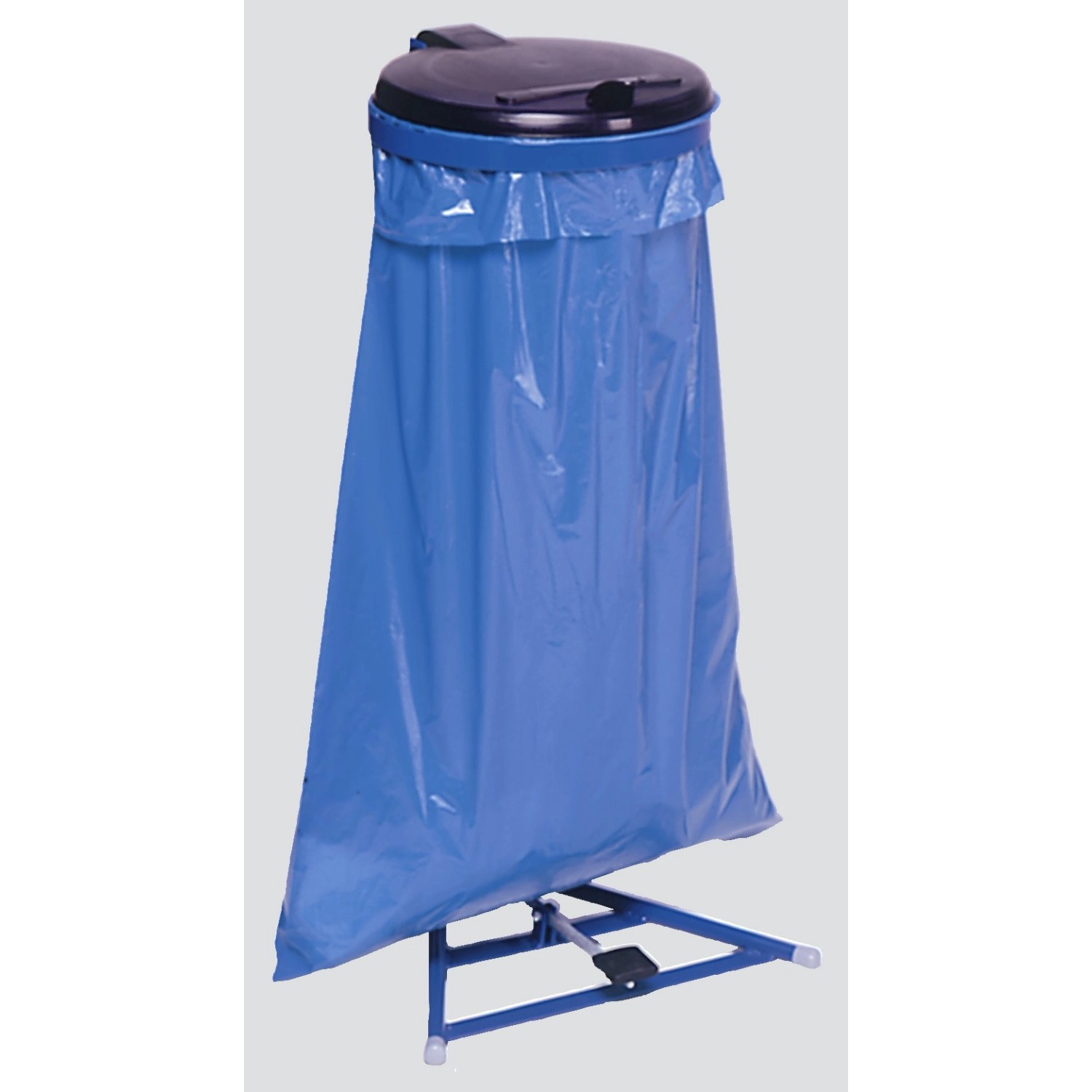 PROREGAL Robuster Müllsackständer Mit Fußpedal 120 Liter HxBxT 100 x 49 x 49 cm Stahl Blau Schwarz PROREGAL Robuster Müllsackständer Mit Fußpedal 120 Liter HxBxT 100 x 49 x 49 cm Stahl Blau Schwarz von PROREGAL