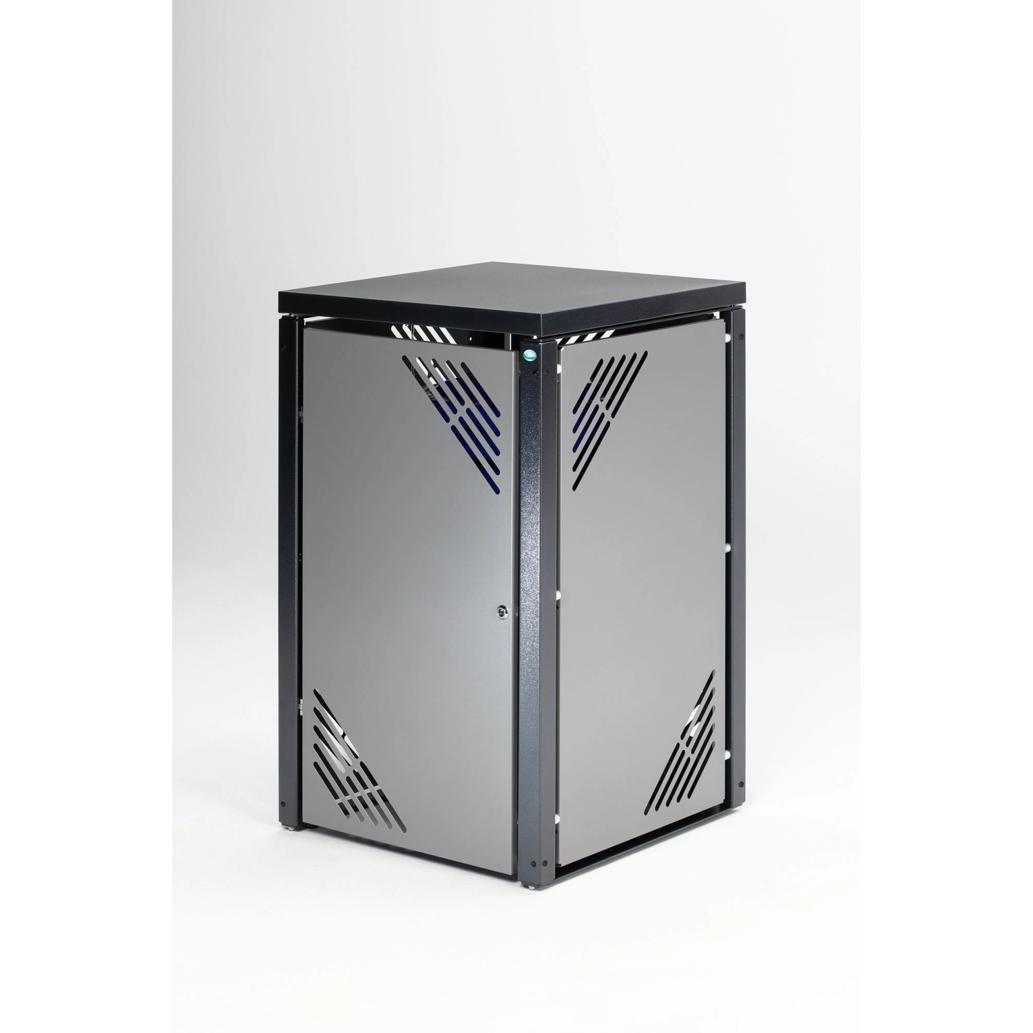 PROREGAL Robuster Mülltonnenschrank Mit Deckel Inkl. Gasdruckdämpfer HxBxT 127 x 77 x 81 cm Verzinkter Stahl Grau PROREGAL Robuster Mülltonnenschrank Mit Deckel Inkl. Gasdruckdämpfer HxBxT 127 x 77 x 81 cm Verzinkter Stahl Grau von PROREGAL