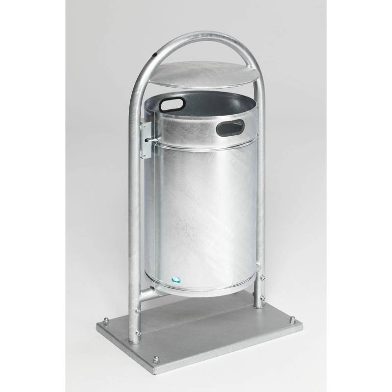 PROREGAL Robuster Rohrbogenständer Für Abfälle Mit Dach Mit Bodenplatte 60 Liter HxBxT 110 x 60 x 40 cm Verzinkter Stahl Feuerverzinkt PROREGAL Robuster Rohrbogenständer Für Abfälle Mit Dach Mit Bodenplatte 60 Liter HxBxT 110 x 60 x 40 cm Verzinkter Stahl Feuerverzinkt von PROREGAL