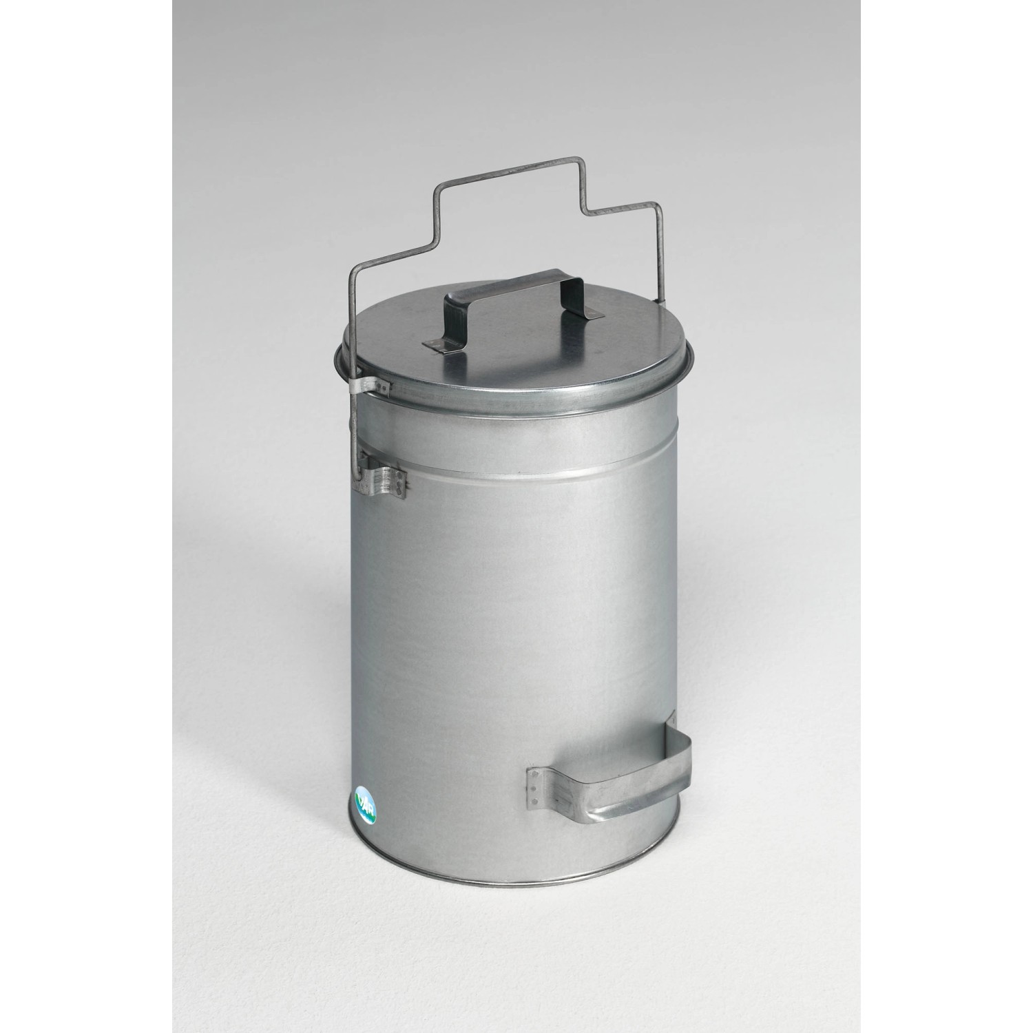 PROREGAL Robuster Sicherheitsbehälter Mit Deckel Tragebügel HxBxT 38 x 27 x 27 cm Verzinkter Stahl Silber PROREGAL Robuster Sicherheitsbehälter Mit Deckel Tragebügel HxBxT 38 x 27 x 27 cm Verzinkter Stahl Silber von PROREGAL