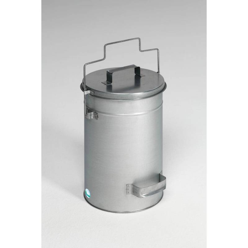 PROREGAL Robuster Sicherheitsbehälter Mit Deckel Tragebügel HxBxT 38 x 27 x 27 cm Verzinkter Stahl Silber PROREGAL Robuster Sicherheitsbehälter Mit Deckel Tragebügel HxBxT 38 x 27 x 27 cm Verzinkter Stahl Silber von PROREGAL