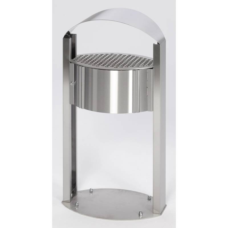 PROREGAL Robuster Standascher Mit Schutzdach Für Aussenbereich 15 Liter HxBxT 120 x 58 x 35 cm Edelstahl PROREGAL Robuster Standascher Mit Schutzdach Für Aussenbereich 15 Liter HxBxT 120 x 58 x 35 cm Edelstahl von PROREGAL