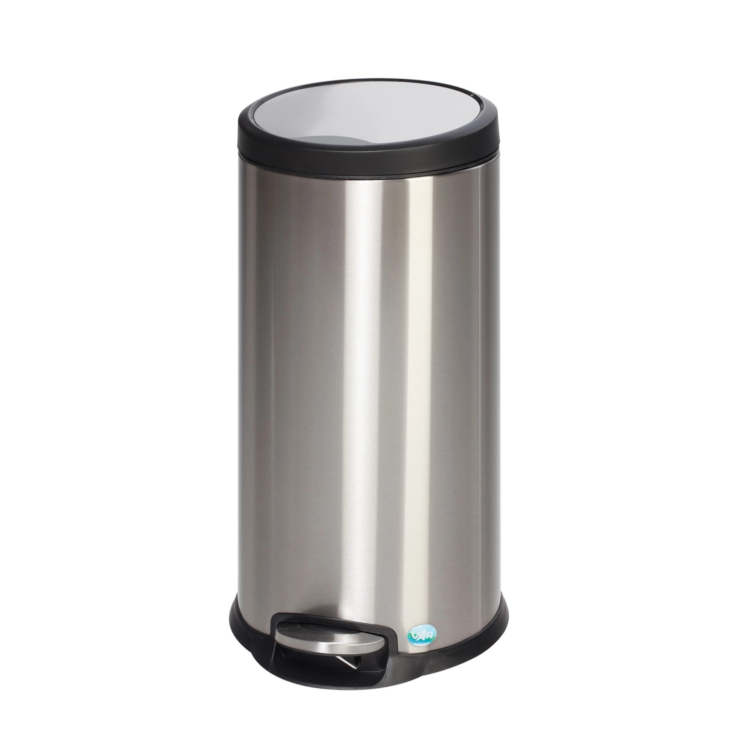 PROREGAL Robuster Tretabfallsammler Mit Fußpedal Gedämpftes Schließen 30 Liter HxBxT 63 x 31 x 37 cm Edelstahl Silber PROREGAL Robuster Tretabfallsammler Mit Fußpedal Gedämpftes Schließen 30 Liter HxBxT 63 x 31 x 37 cm Edelstahl Silber von PROREGAL