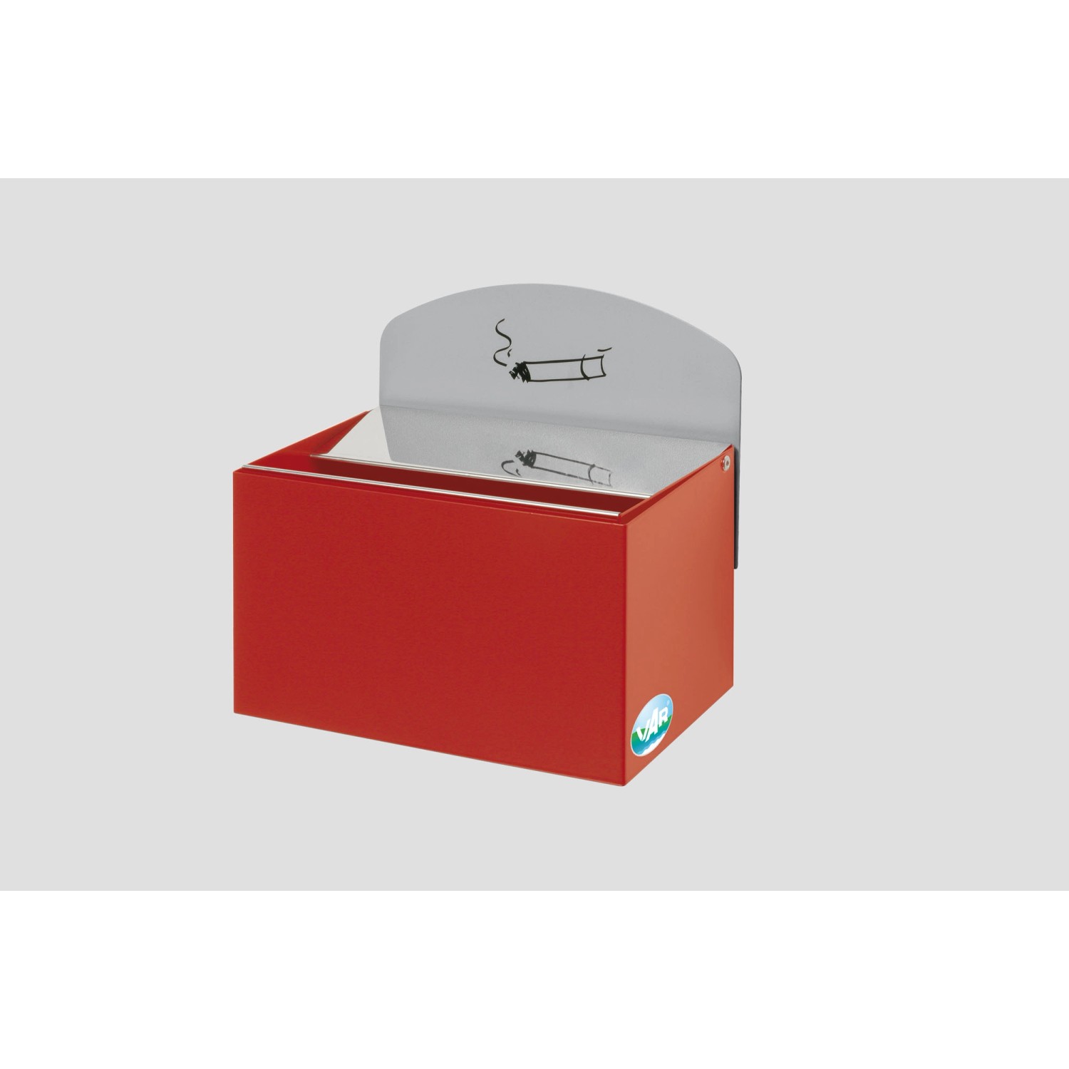 PROREGAL Robuster Wandascher Mit Schild 0,8 Liter HxBxT 20 x 20 x 12,5 cm Verzinkter Stahl Rot PROREGAL Robuster Wandascher Mit Schild 0,8 Liter HxBxT 20 x 20 x 12,5 cm Verzinkter Stahl Rot von PROREGAL
