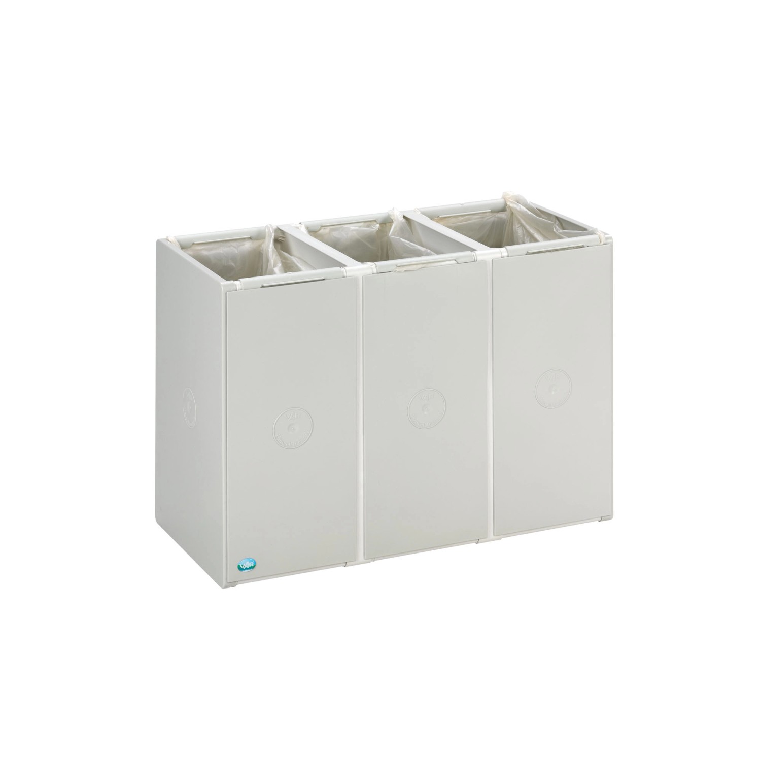 PROREGAL Robustes Abfallbehälter Und Wertstoffsammelsystem 3 Fach Ohne Deckel 40 Liter HxBxT 57 x 76 x 40,5 cm Kunststoff Grau PROREGAL Robustes Abfallbehälter Und Wertstoffsammelsystem 3 Fach Ohne Deckel 40 Liter HxBxT 57 x 76 x 40,5 cm Kunststoff Grau von PROREGAL