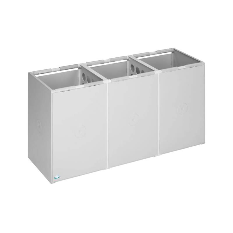 PROREGAL Robustes Abfallbehälter Und Wertstoffsammelsystem 3 Fach Ohne Deckel 60 Liter HxBxT 57 x 106 x 40,5 cm Kunststoff Grau PROREGAL Robustes Abfallbehälter Und Wertstoffsammelsystem 3 Fach Ohne Deckel 60 Liter HxBxT 57 x 106 x 40,5 cm Kunststoff Grau von PROREGAL