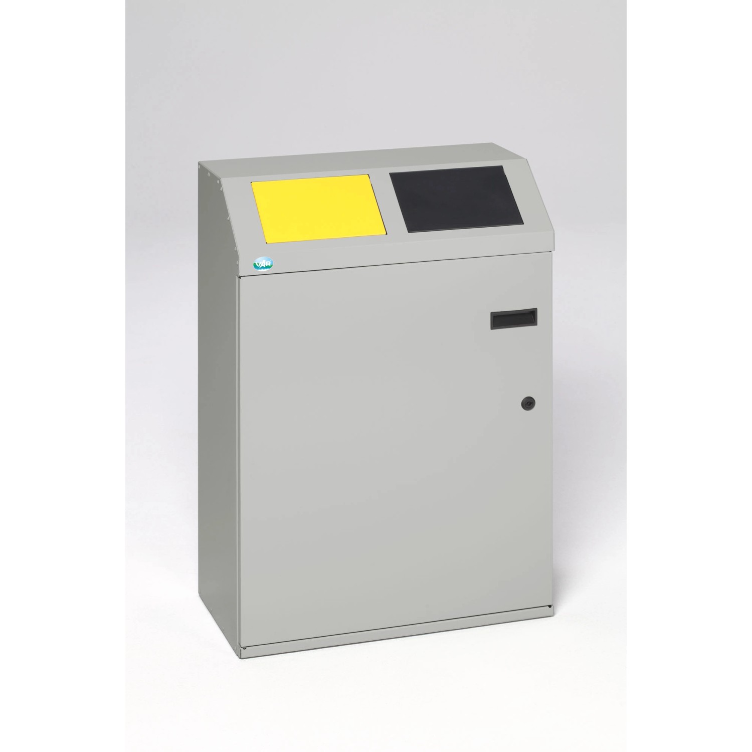 PROREGAL Robustes Wertstoffsortiersystem Eckig 2 Fach 48 Liter Je Behälter HxBxT 91 x 61 x 32,5 cm Verzinkter Stahl Silber PROREGAL Robustes Wertstoffsortiersystem Eckig 2 Fach 48 Liter Je Behälter HxBxT 91 x 61 x 32,5 cm Verzinkter Stahl Silber von PROREGAL