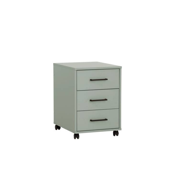 PROREGAL Rollcontainer Jellyfish HxBxT 57 x 40 x 50 cm mit Rollen 3 Schubladen Pistazie von PROREGAL