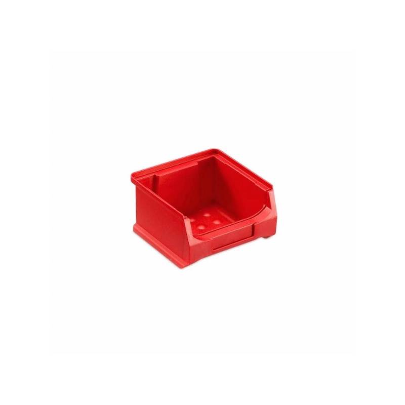 Rote Sichtlagerbox 1.0 HxBxT 6 x 10 x 10 cm 0,4 Liter Sichtlagerbehälter Sichtlagerkasten Sichtlagerkastensortiment Sortierbehälter von PROREGAL