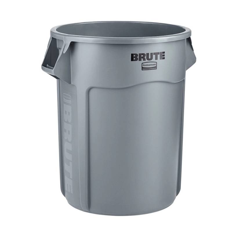 PROREGAL Rubbermaid Brute Runde Mehrzwecktonne Mit Belüftungskanälen 208,2 Liter HxØ 83,3 x 67 cm Aus Widerstandsfähigem Kunststoff Grau von PROREGAL