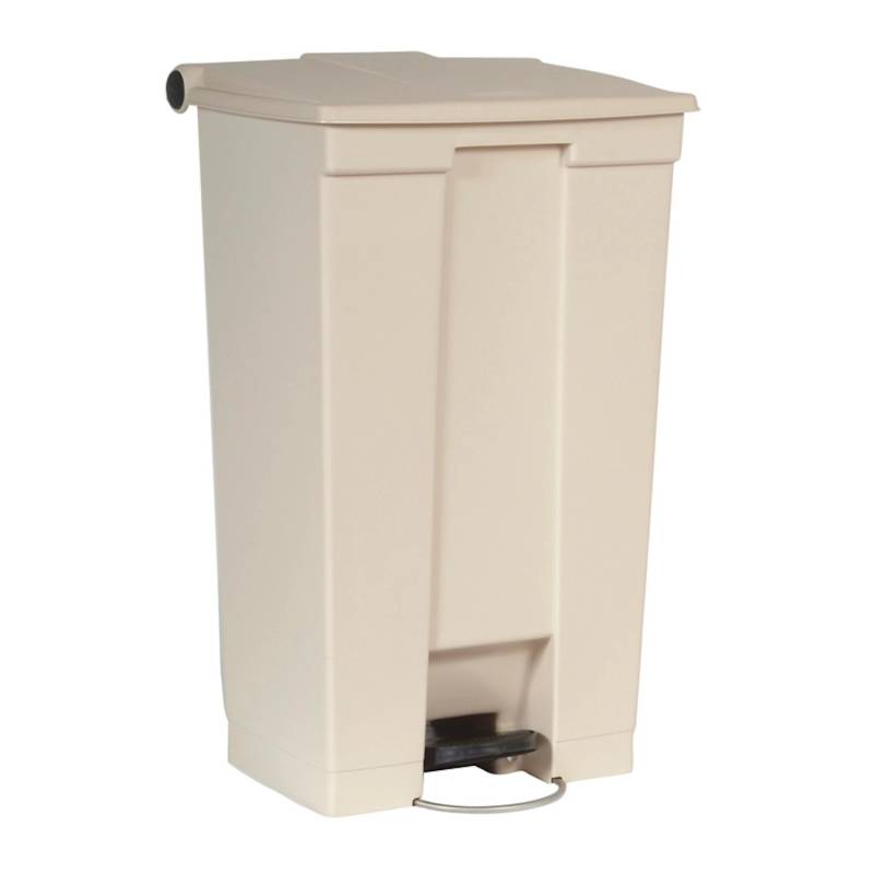 PROREGAL Rubbermaid Robuster Pedaleimer 87 Liter HxBxT 82,6 x 41 x 50,2 cm Aus Konformen Polyethylen Beige von PROREGAL