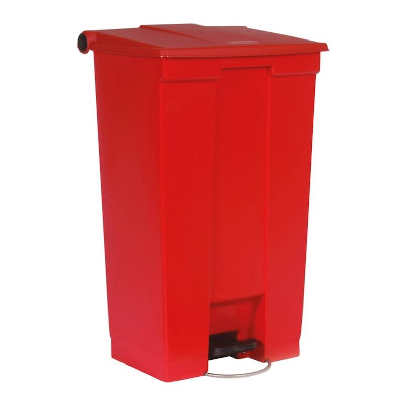 PROREGAL Rubbermaid Robuster Pedaleimer 87 Liter HxBxT 82,6 x 41 x 50,2 cm Aus Konformen Polyethylen Rot von PROREGAL