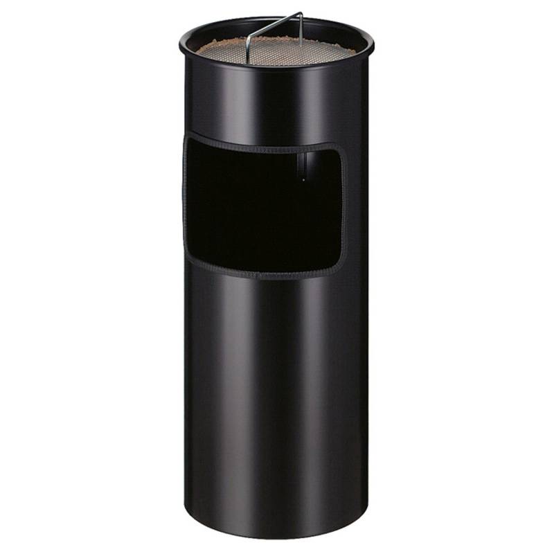 PROREGAL Runder Feuerfester Kombiascher Inkl. Löschsand & Sieb 30 Liter HxØ 61,3 x 24,3 cm Inneneimer Aus Metall Schwarz von PROREGAL