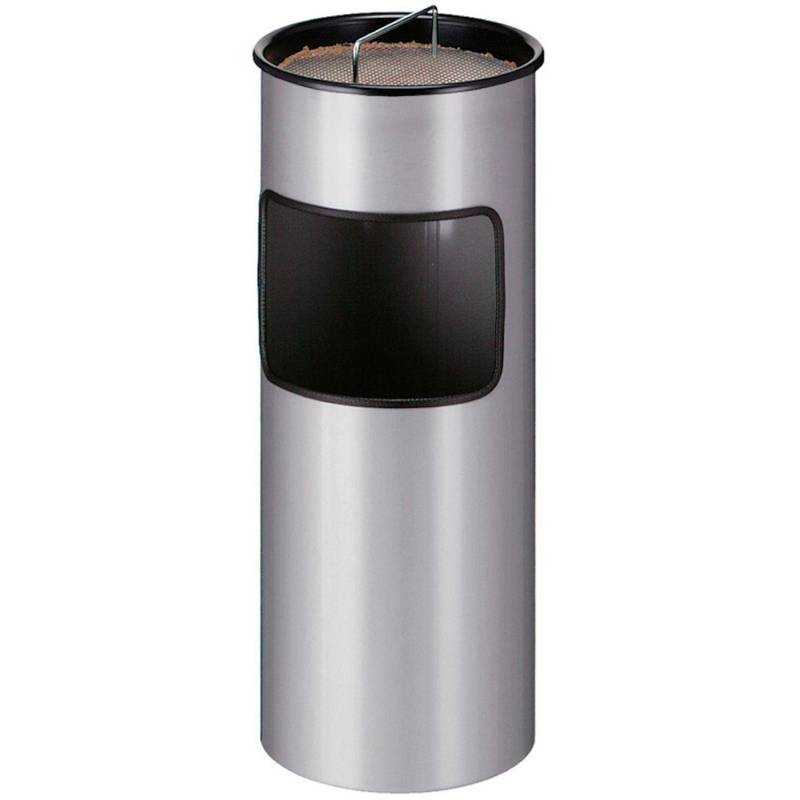 PROREGAL Runder Feuerfester Kombiascher Inkl. Löschsand & Sieb 30 Liter HxØ 61,3 x 24,3 cm Inneneimer Aus Metall Silber von PROREGAL