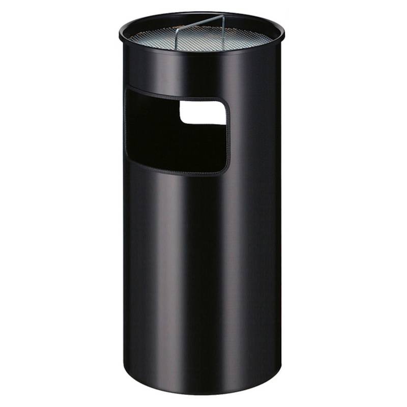 PROREGAL Runder Feuerfester Kombiascher Inkl. Löschsand & Sieb 50 Liter HxØ 69 x 32 cm Inneneimer Aus Metal Schwarz von PROREGAL