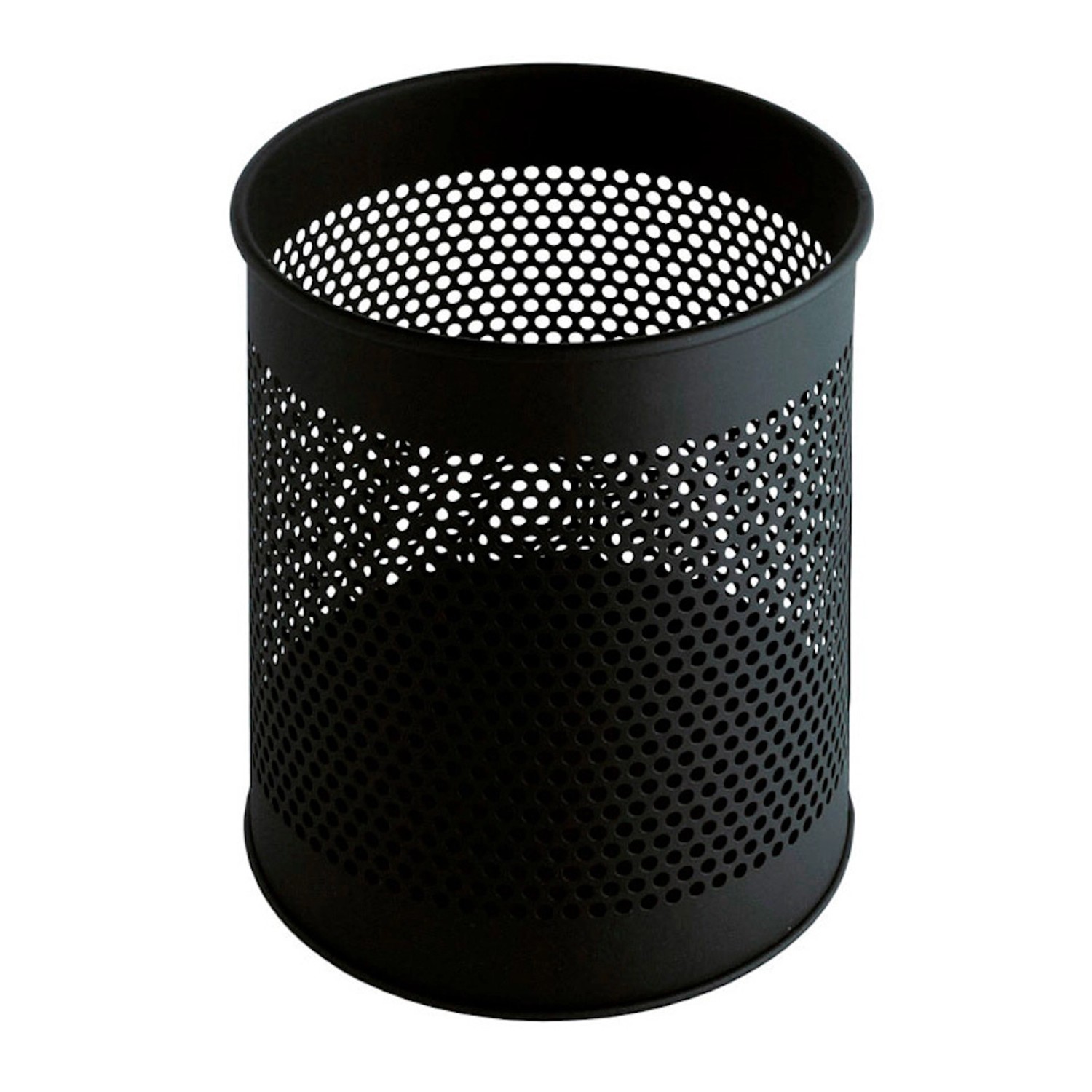 PROREGAL Runder Perforierter Papierkorb Aus Metall 15 Liter HxØ 32 x 26 cm Schwarz von PROREGAL