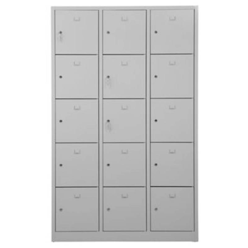 PROREGAL Schließfachschrank Falcon Large HxBxT 190 x 119 x 45 cm Zylinderschloss Grau von PROREGAL