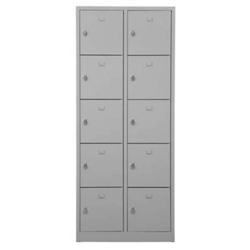 PROREGAL Schließfachschrank Falcon Medium HxBxT 190 x 80 x 45 cm Vorhängeschloss Grau von PROREGAL