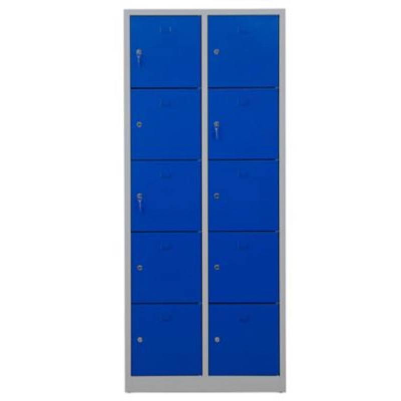 PROREGAL Schließfachschrank Falcon Medium HxBxT 190 x 80 x 45 cm Zylinderschloss Grau-Blau von PROREGAL