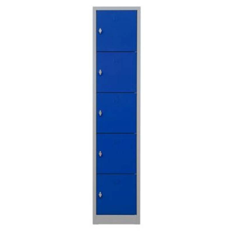 PROREGAL Schließfachschrank Falcon Small HxBxT 190 x 41 x 45 cm Vorhängeschloss Grau-Blau von PROREGAL