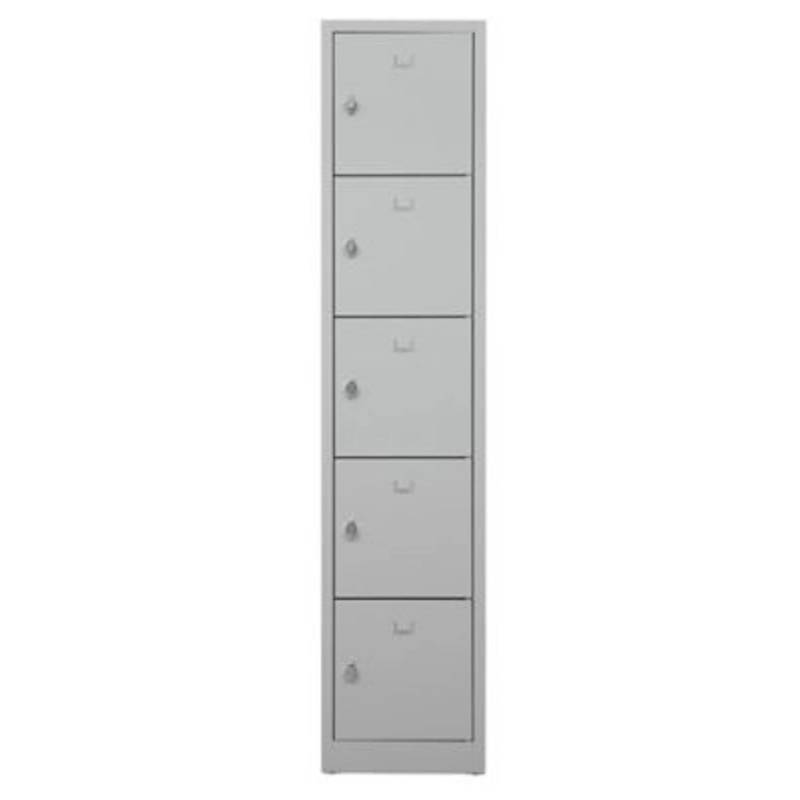 PROREGAL Schließfachschrank Falcon Small  HxBxT 190 x 41 x 45 cm Vorhängeschloss Grau von PROREGAL