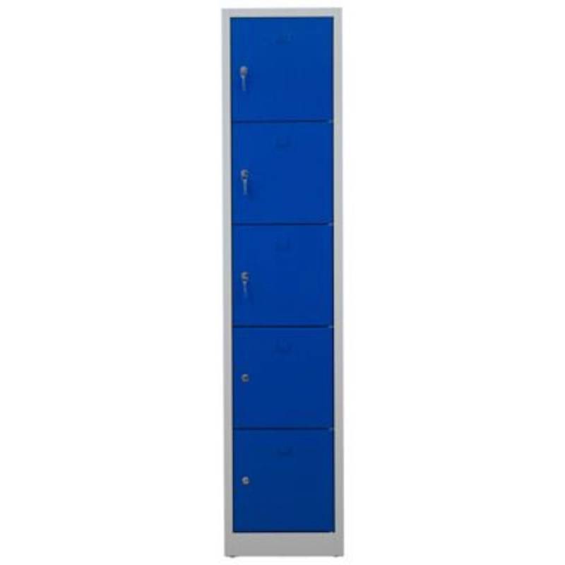 PROREGAL Schließfachschrank Falcon Small  HxBxT 190 x 41 x 45 cm Zylinderschloss Grau-Blau von PROREGAL
