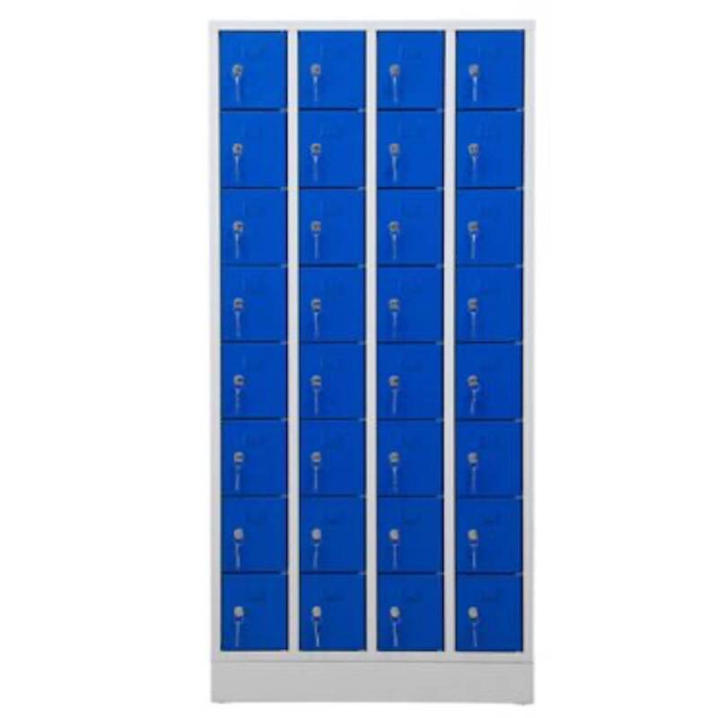 PROREGAL Schließfachschrank Seagull 32 Fächer HxBxT 168 x 80 x 15 cm Grau-Blau von PROREGAL