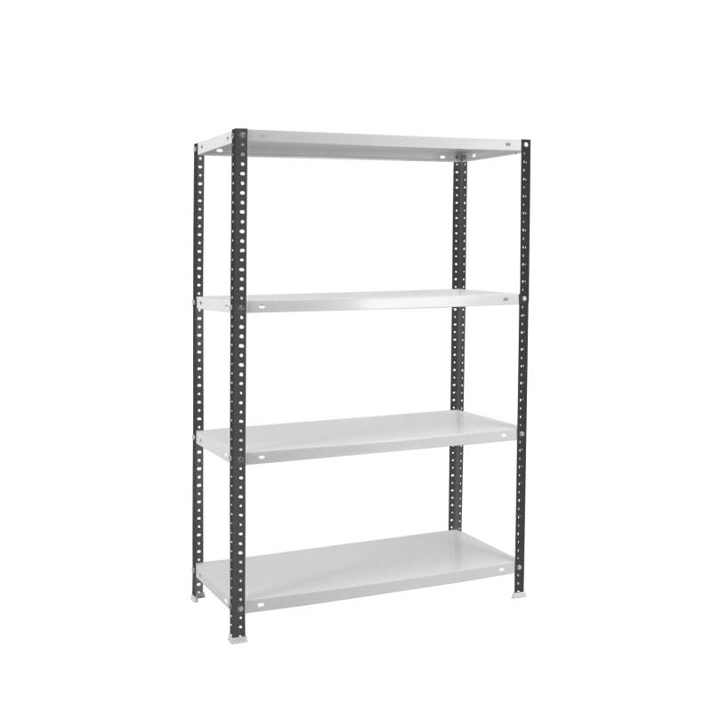 PROREGAL Schraubregal Panda Mid HxBxT 150 x 90 x 40 cm Fachlast 100 kg Anthrazit-Weiß von PROREGAL