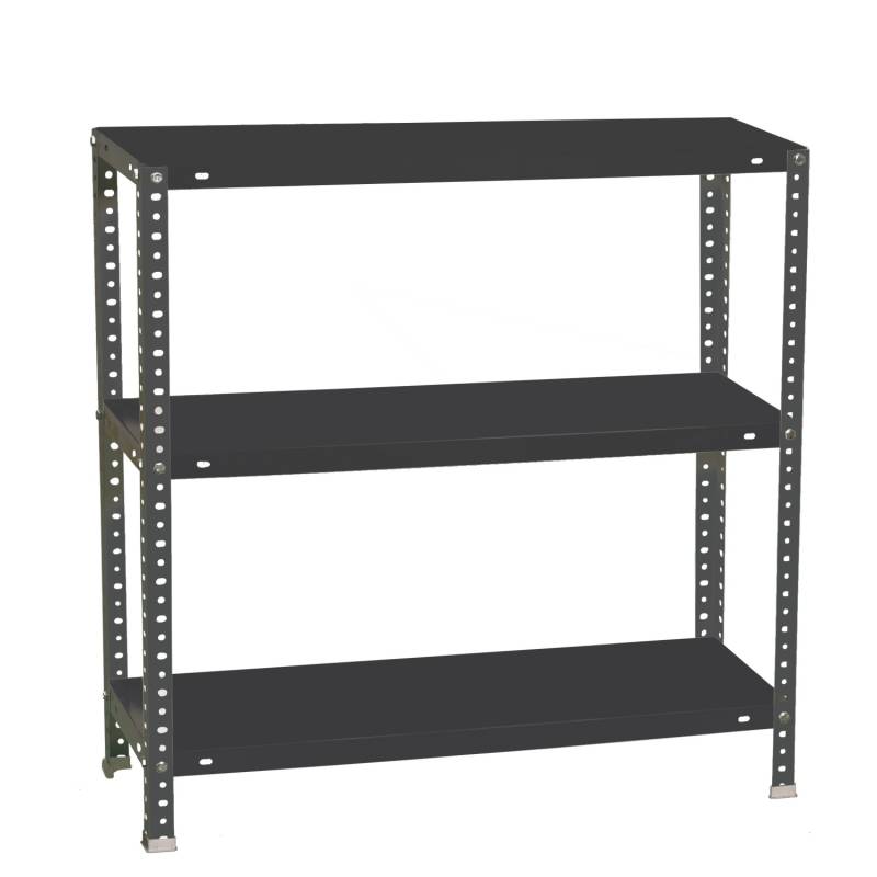 PROREGAL Schraubregal Panda Small HxBxT 100 x 100 x 40 cm Fachlast 100 kg Anthrazit von PROREGAL
