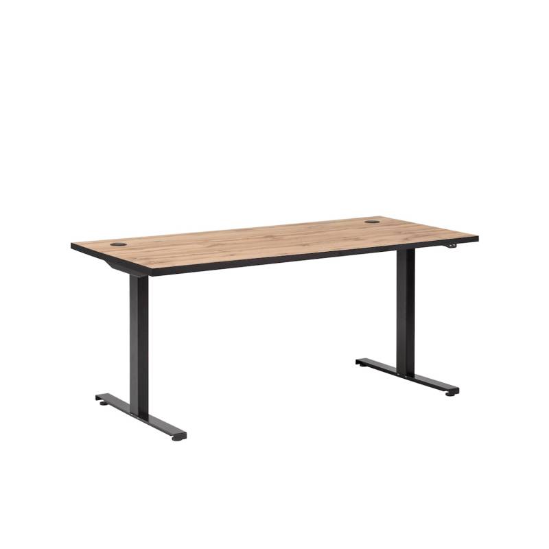 PROREGAL Schreibtisch Panda HxBxT 70 x 160 x 75 cm mit Elektrischer Höhenverstellung Eiche von PROREGAL