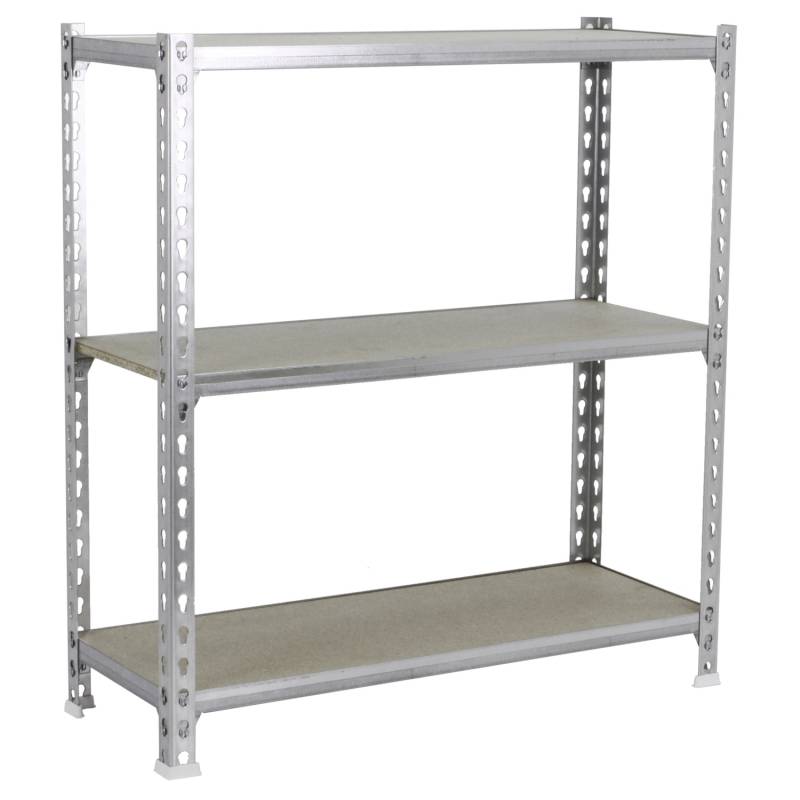PROREGAL Schwerlastregal Baby Muli HxBxT 90 x 100 x 30 cm 3 Fachböden Fachlast 150 kg Verzinkt von PROREGAL