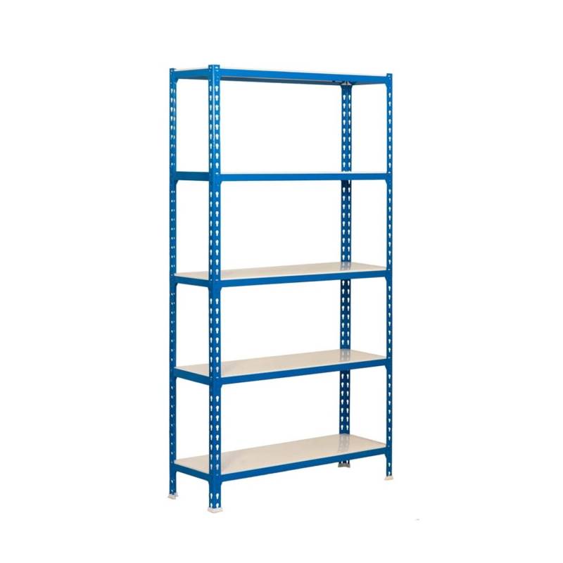 PROREGAL Schwerlastregal Big Metal Shark HxBxT 200 x 120 x 50 cm Fachlast 200 kg Blau-Weiß von PROREGAL