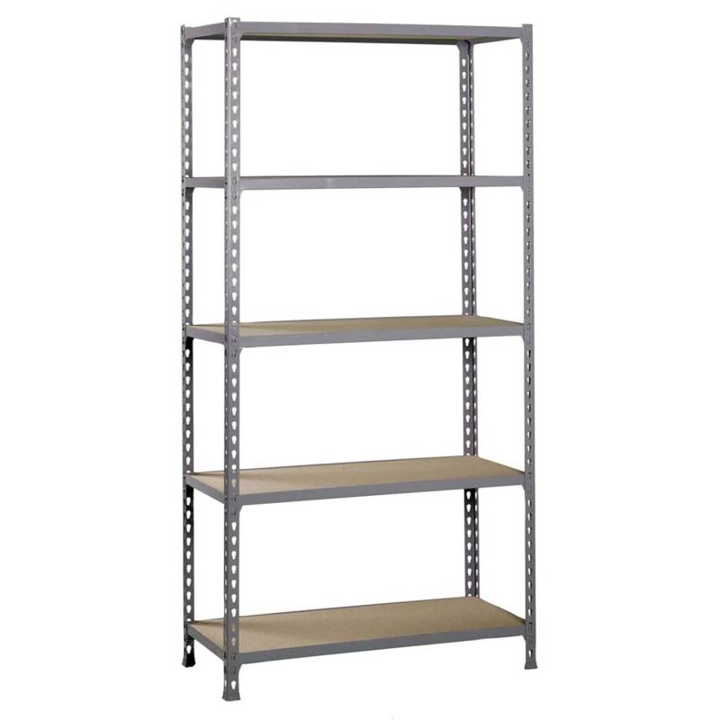PROREGAL Schwerlastregal Big Muli HxBxT 200 x 110 x 40 cm 5 Fachböden Fachlast 200 kg Grau von PROREGAL