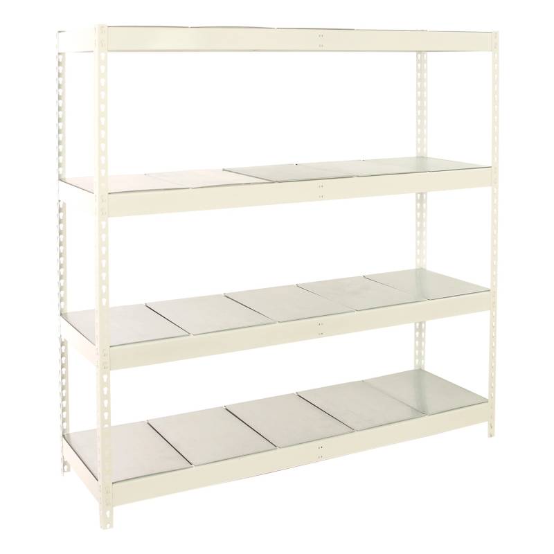 PROREGAL Schwerlastregal Metal Beast Four HxBxT 200 x 180 x 75 cm Fachlast 600 kg Weiß von PROREGAL