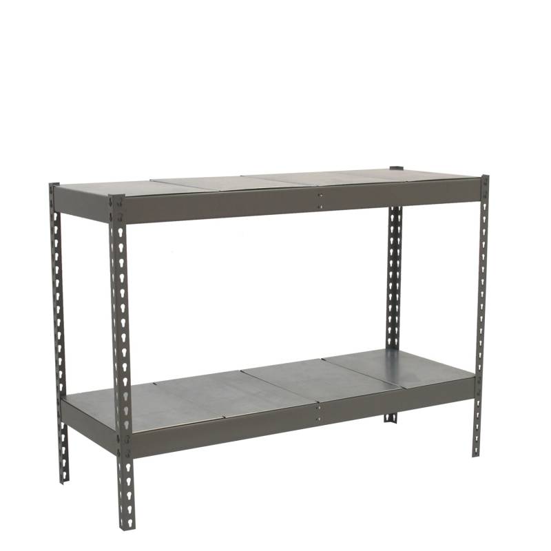 PROREGAL Schwerlastregal Metal Beast Two HxBxT 90 x 150 x 60 cm 2 Ebenen Fachlast 600 kg Grau von PROREGAL