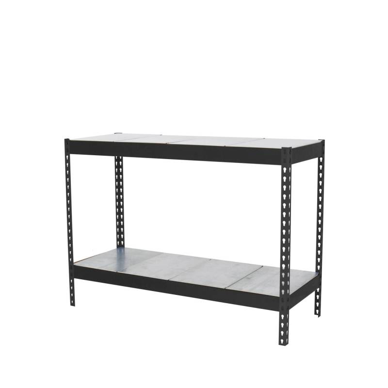 PROREGAL Schwerlastregal Metal Beast Two HxBxT 90 x 150 x 75 cm 2 Ebenen Fachlast 600 kg Anthrazit von PROREGAL
