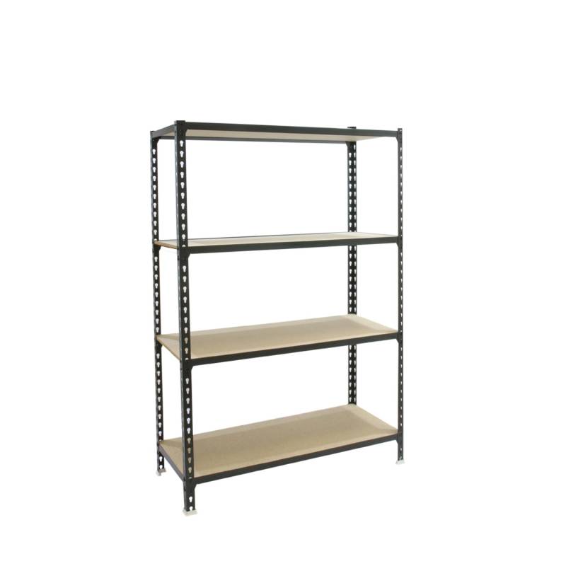 PROREGAL Schwerlastregal Mid Muli HxBxT 150 x 100 x 50 cm 4 Fachböden Fachlast 150 kg Anthrazit von PROREGAL