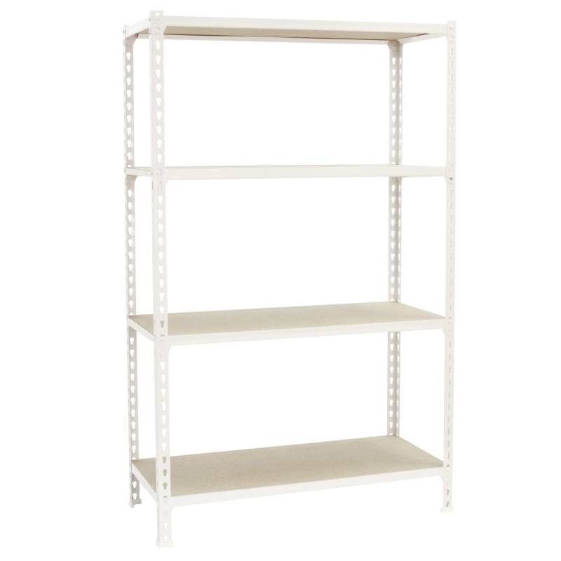PROREGAL Schwerlastregal Mid Muli HxBxT 150 x 110 x 40 cm 4 Fachböden Fachlast 200 kg Blau-Orange von PROREGAL