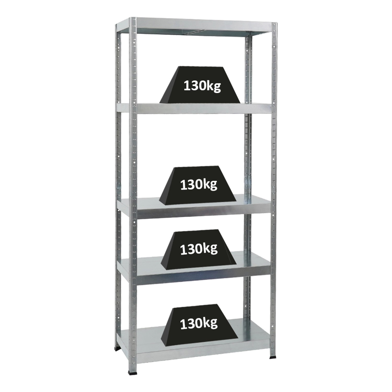PROREGAL Schwerlastregal Steel Eagle HxBxT 180 x 80 x 40 cm Fachlast 130 kg Verzinkt PROREGAL Schwerlastregal Steel Eagle HxBxT 180 x 80 x 40 cm Fachlast 130 kg Verzinkt von PROREGAL
