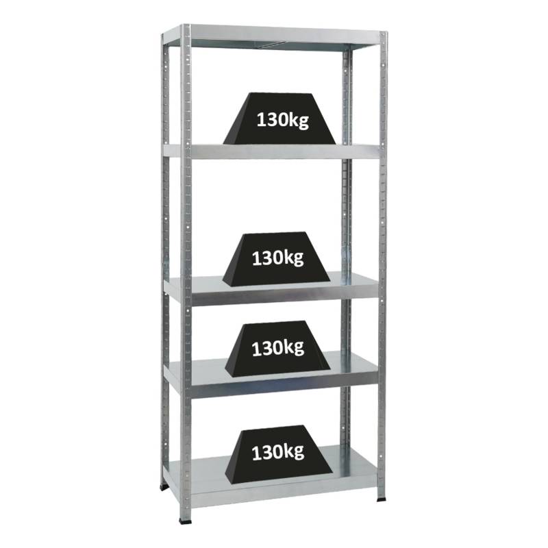 PROREGAL Schwerlastregal Steel Eagle HxBxT 180 x 80 x 40 cm Fachlast 130 kg Verzinkt PROREGAL Schwerlastregal Steel Eagle HxBxT 180 x 80 x 40 cm Fachlast 130 kg Verzinkt von PROREGAL
