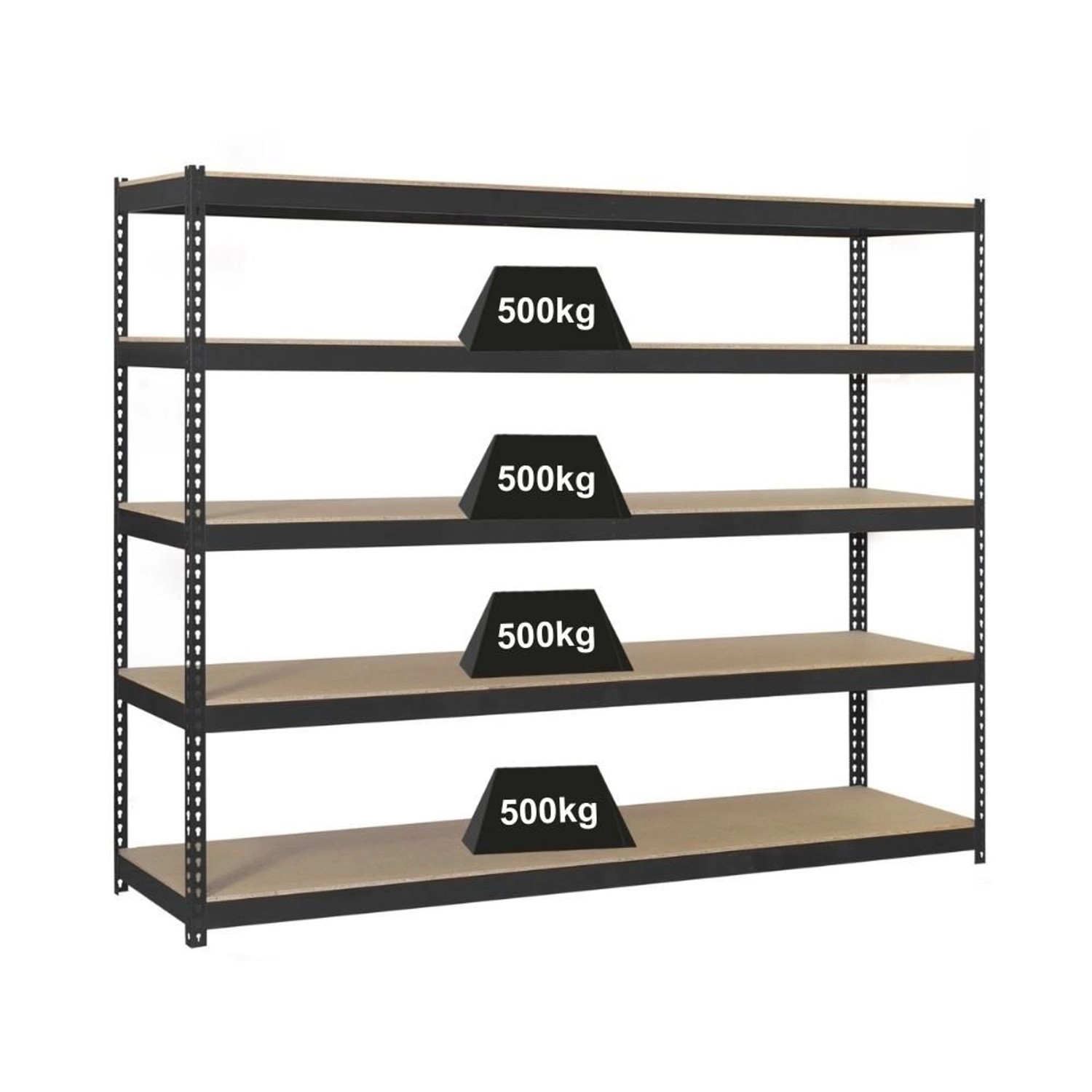 PROREGAL Schwerlastregal Wood Beast Five HxBxT 200 x 240 x 75 cm 5 Ebenen Fachlast 400 kg Anthrazit PROREGAL Schwerlastregal Wood Beast Five HxBxT 200 x 240 x 75 cm 5 Ebenen Fachlast 400 kg Anthrazit von PROREGAL
