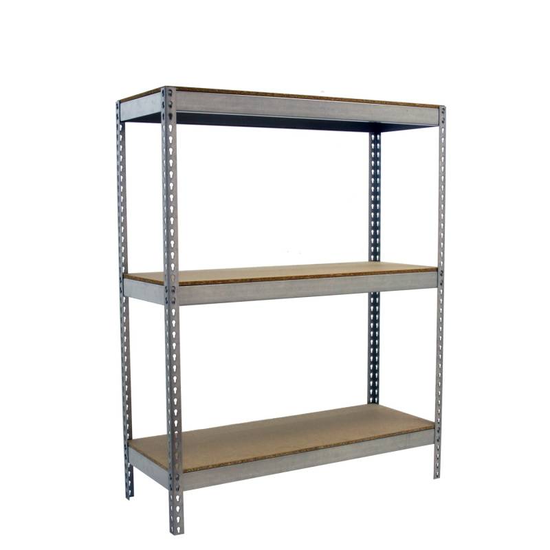 PROREGAL Schwerlastregal Wood Beast Three HxBxT 150 x 120 x 75 cm 3 Ebenen Fachlast 600 kg Verzinkt von PROREGAL