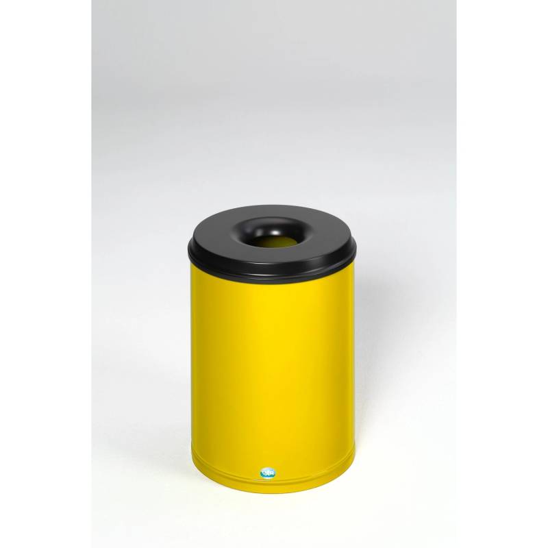 PROREGAL Selbstlöschender Papierkorb 50 Liter HxBxT 53 x 37 x 37 cm Verzinkter Stahl Gelb PROREGAL Selbstlöschender Papierkorb 50 Liter HxBxT 53 x 37 x 37 cm Verzinkter Stahl Gelb von PROREGAL