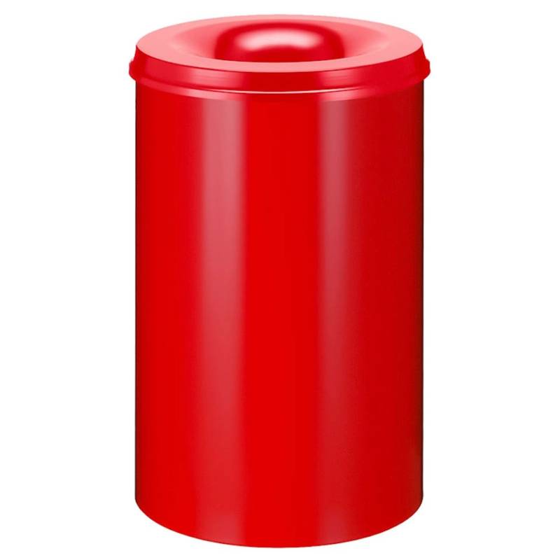 PROREGAL Selbstlöschender Papierkorb & Abfallsammler Aus Metall 110 Liter HxØ 72 x 47 cm Rot von PROREGAL