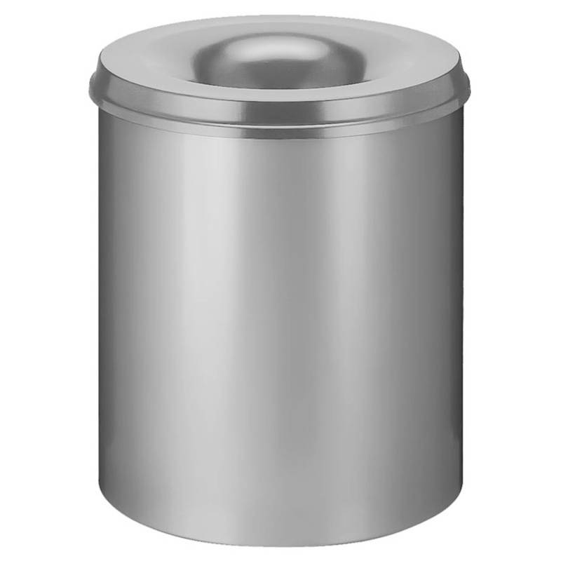 PROREGAL Selbstlöschender Papierkorb & Abfallsammler Aus Metall 80 Liter HxØ 54 x 47 cm Grau von PROREGAL