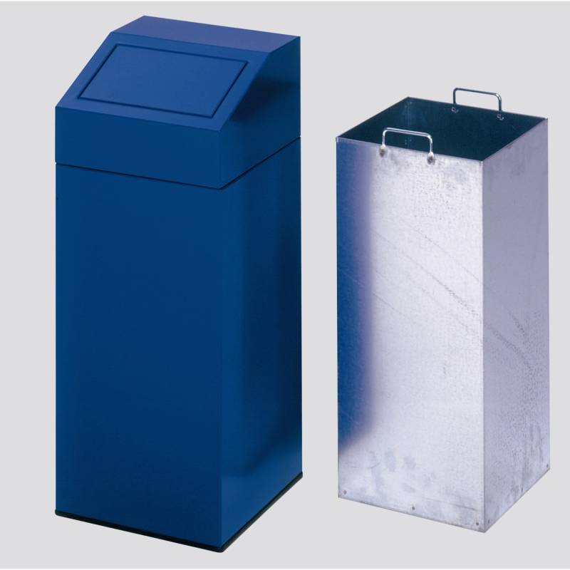 PROREGAL Selbstlöschender Wertstoffsammler Papier 82 Liter HxBxT 89 x 38 x 38 cm Verzinkter Stahl Blau PROREGAL Selbstlöschender Wertstoffsammler Papier 82 Liter HxBxT 89 x 38 x 38 cm Verzinkter Stahl Blau von PROREGAL